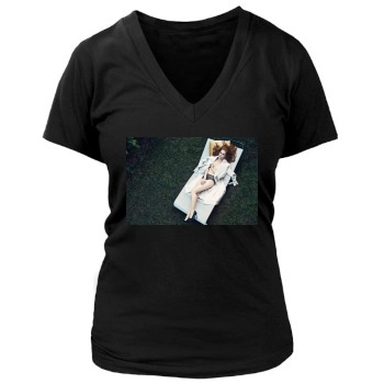 Amy Adams Women's Deep V-Neck TShirt