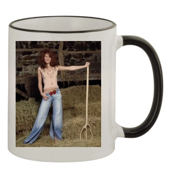 Amy Nuttall 11oz Colored Rim & Handle Mug