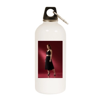 Amy Nuttall White Water Bottle With Carabiner