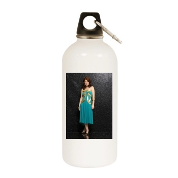 Amy Nuttall White Water Bottle With Carabiner