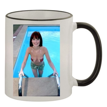 Amy Nuttall 11oz Colored Rim & Handle Mug