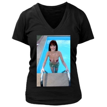 Amy Nuttall Women's Deep V-Neck TShirt