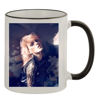 Anja Rubik 11oz Colored Rim & Handle Mug