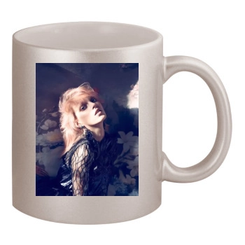 Anja Rubik 11oz Metallic Silver Mug