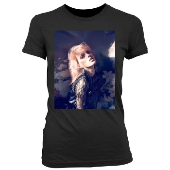 Anja Rubik Women's Junior Cut Crewneck T-Shirt