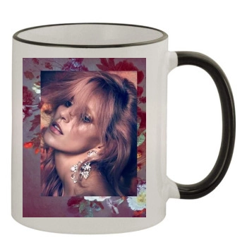 Anja Rubik 11oz Colored Rim & Handle Mug