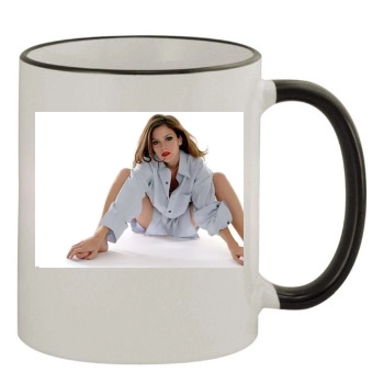 Anna Friel 11oz Colored Rim & Handle Mug