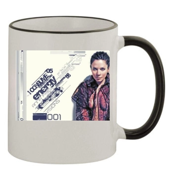 Anna Friel 11oz Colored Rim & Handle Mug