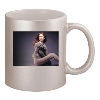 Anna Friel 11oz Metallic Silver Mug