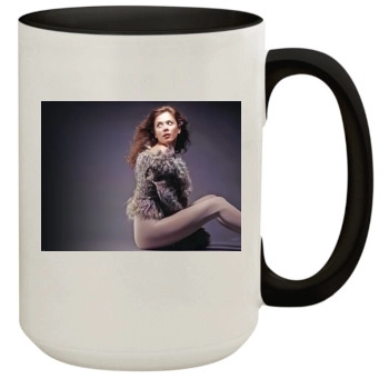 Anna Friel 15oz Colored Inner & Handle Mug