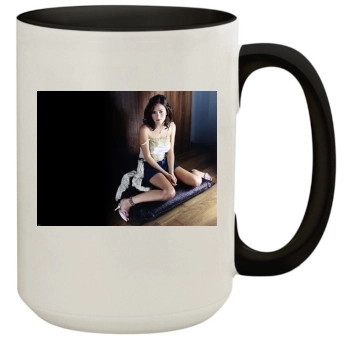 Anna Friel 15oz Colored Inner & Handle Mug