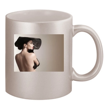 Anna Friel 11oz Metallic Silver Mug