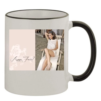 Anna Friel 11oz Colored Rim & Handle Mug