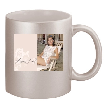 Anna Friel 11oz Metallic Silver Mug