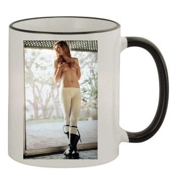 Anna Torv 11oz Colored Rim & Handle Mug