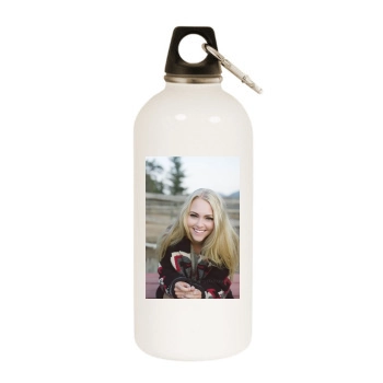 AnnaSophia Robb White Water Bottle With Carabiner