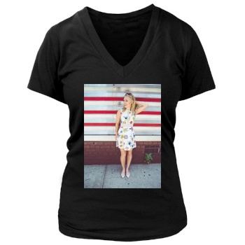 AnnaSophia Robb Women's Deep V-Neck TShirt