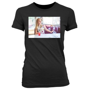 AnnaSophia Robb Women's Junior Cut Crewneck T-Shirt