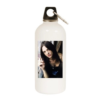 Asia Argento White Water Bottle With Carabiner