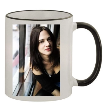 Asia Argento 11oz Colored Rim & Handle Mug