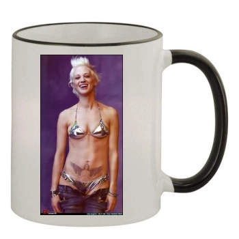 Asia Argento 11oz Colored Rim & Handle Mug