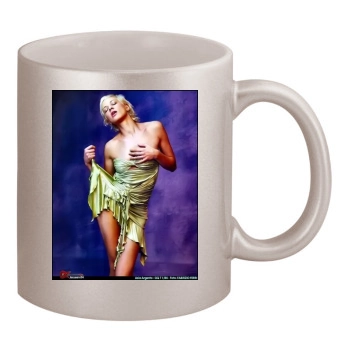 Asia Argento 11oz Metallic Silver Mug