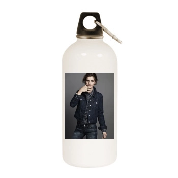 Asia Argento White Water Bottle With Carabiner