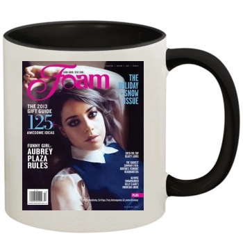 Aubrey Plaza 11oz Colored Inner & Handle Mug