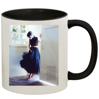 Aubrey Plaza 11oz Colored Inner & Handle Mug