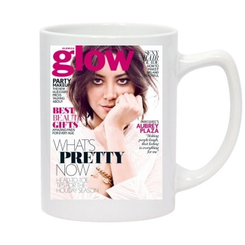 Aubrey Plaza 14oz White Statesman Mug