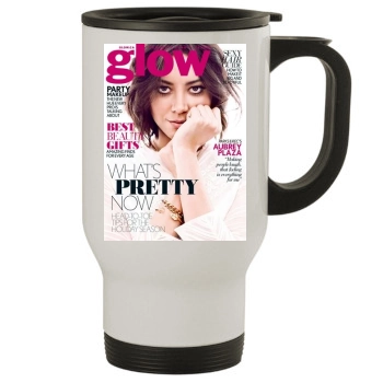 Aubrey Plaza Stainless Steel Travel Mug