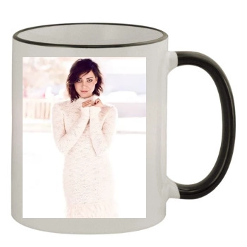 Aubrey Plaza 11oz Colored Rim & Handle Mug