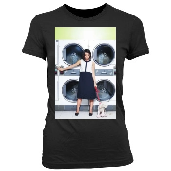 Aubrey Plaza Women's Junior Cut Crewneck T-Shirt