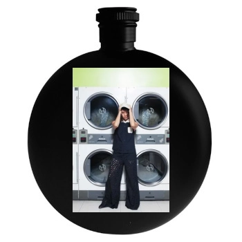 Aubrey Plaza Round Flask