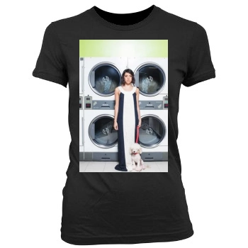 Aubrey Plaza Women's Junior Cut Crewneck T-Shirt