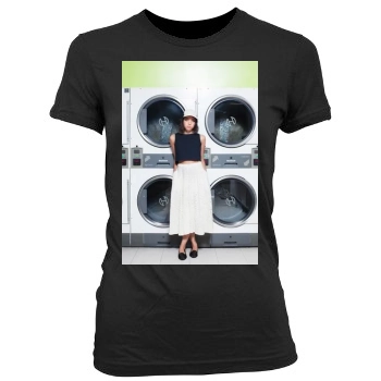 Aubrey Plaza Women's Junior Cut Crewneck T-Shirt