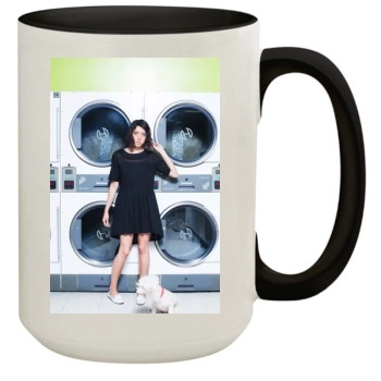 Aubrey Plaza 15oz Colored Inner & Handle Mug