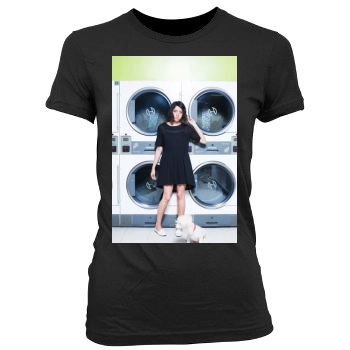 Aubrey Plaza Women's Junior Cut Crewneck T-Shirt