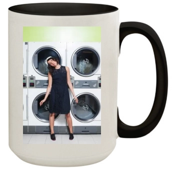 Aubrey Plaza 15oz Colored Inner & Handle Mug