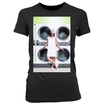 Aubrey Plaza Women's Junior Cut Crewneck T-Shirt