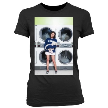 Aubrey Plaza Women's Junior Cut Crewneck T-Shirt