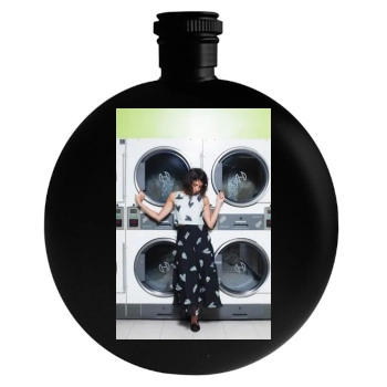 Aubrey Plaza Round Flask