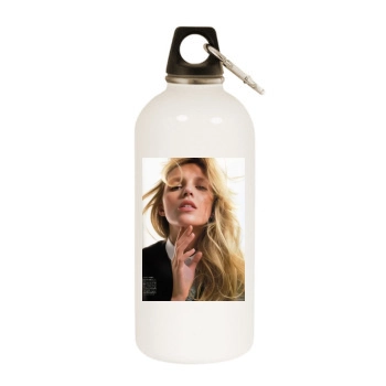 Anja Rubik White Water Bottle With Carabiner