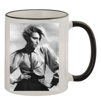 Anja Rubik 11oz Colored Rim & Handle Mug