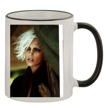 Anja Rubik 11oz Colored Rim & Handle Mug