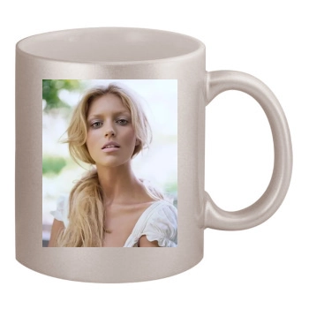 Anja Rubik 11oz Metallic Silver Mug