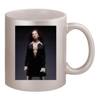 Anna Friel 11oz Metallic Silver Mug