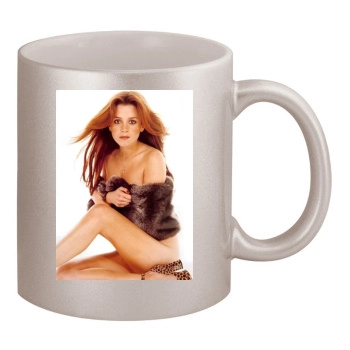 Anna Friel 11oz Metallic Silver Mug