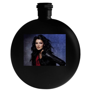 Anna Netrebko Round Flask