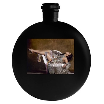 Anna Netrebko Round Flask